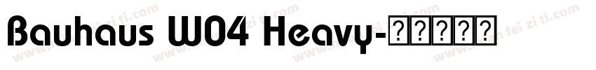 Bauhaus W04 Heavy字体转换